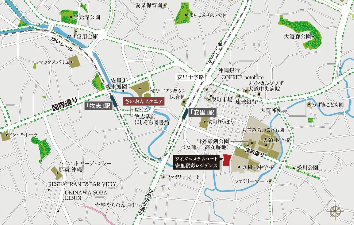地图威斯汀大衣安里站彩住宅区