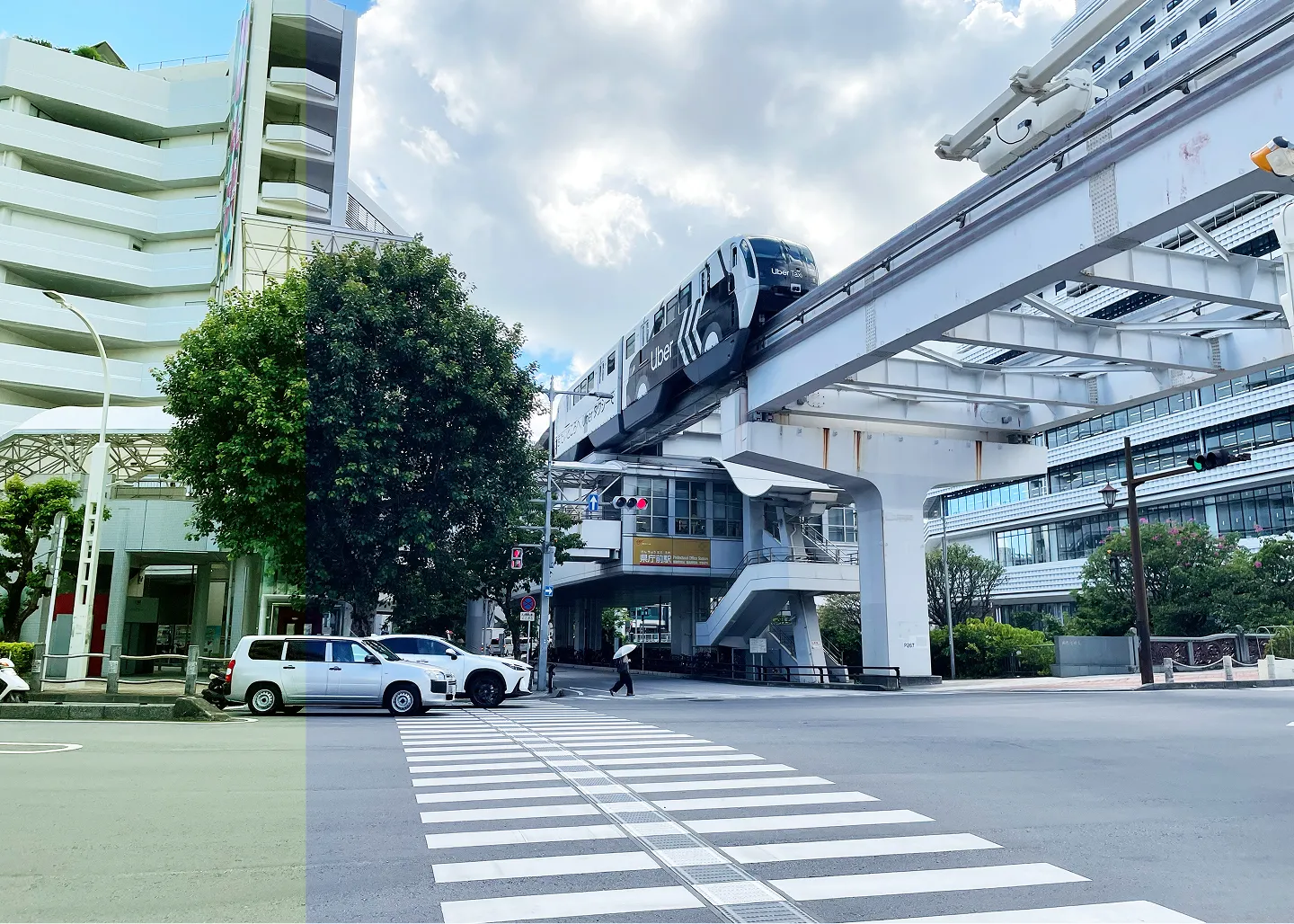 都市单轨电车“县厅前”站|怀斯埃斯特姆大衣The Outdoor县政府前