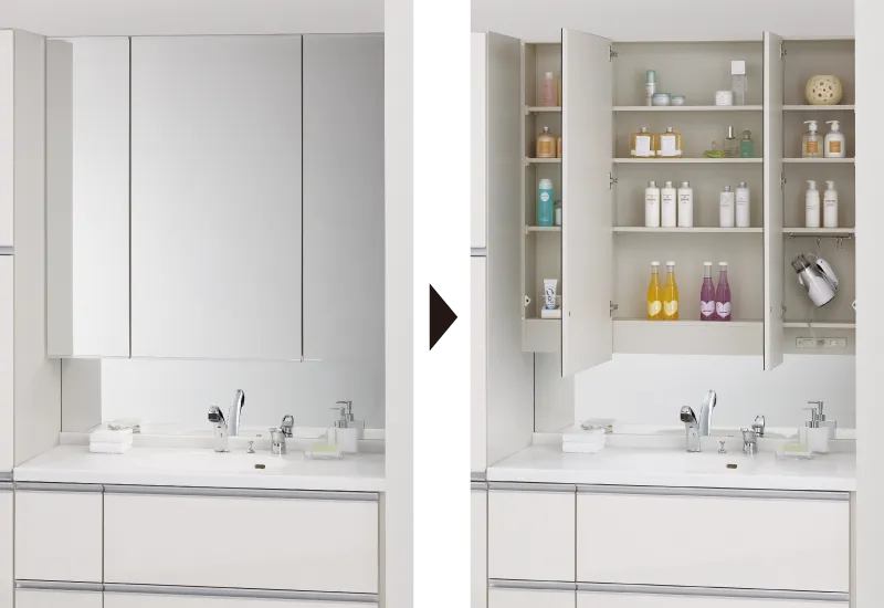 三面镜洗脸盆大衣幽雅公园广场