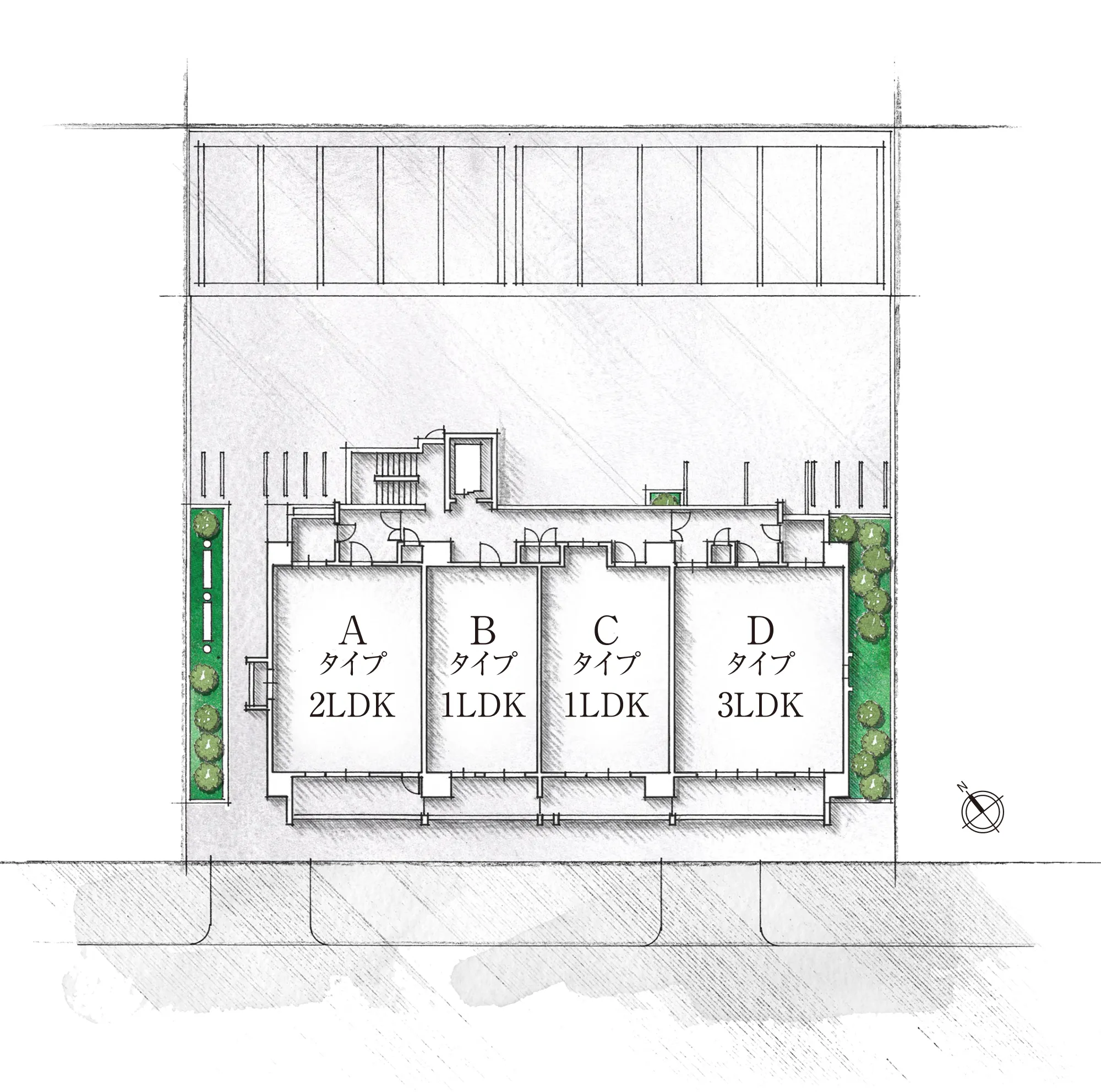 2～13层平面图映像闪光灯美容院大衣趣味公园广场